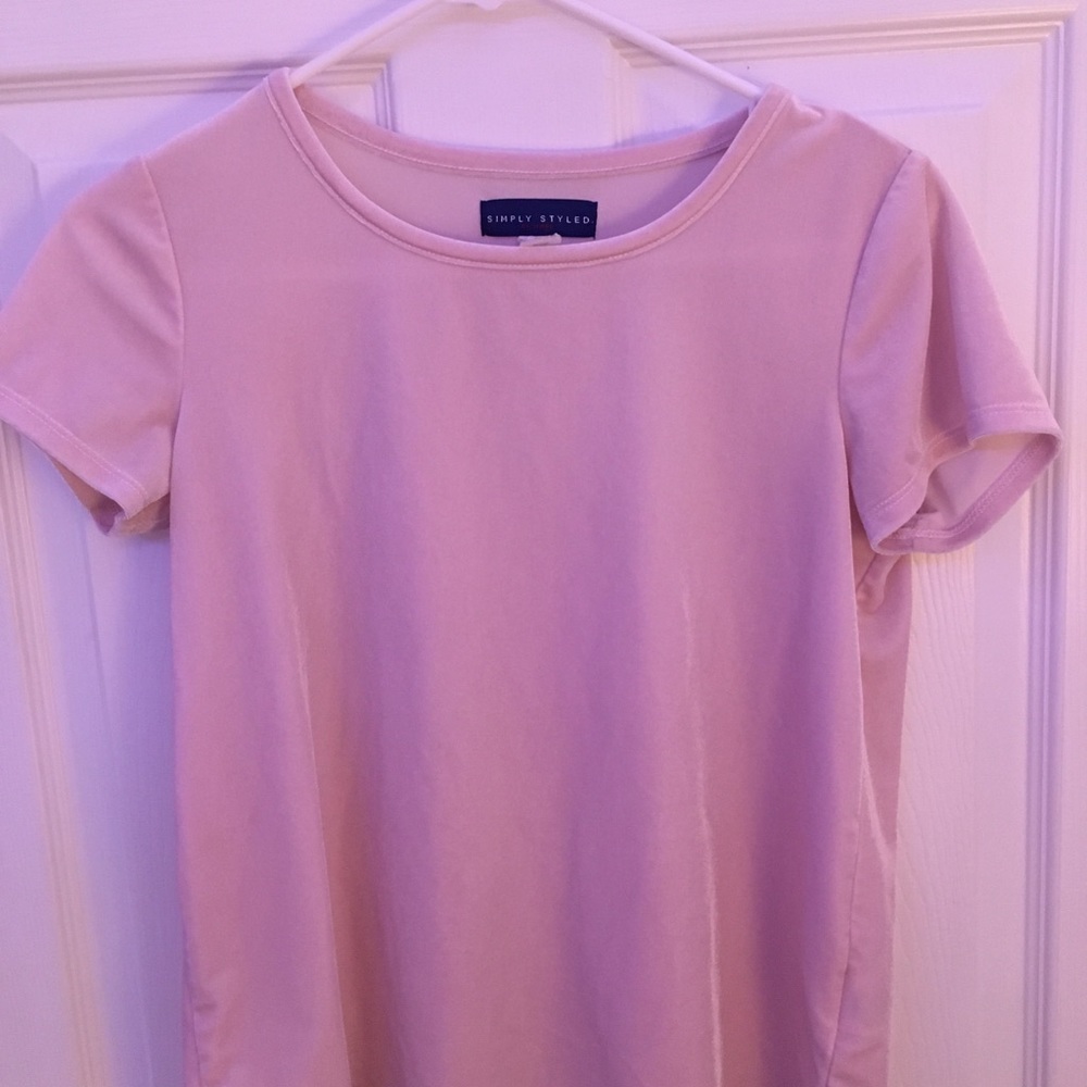 Pink short sleeve.